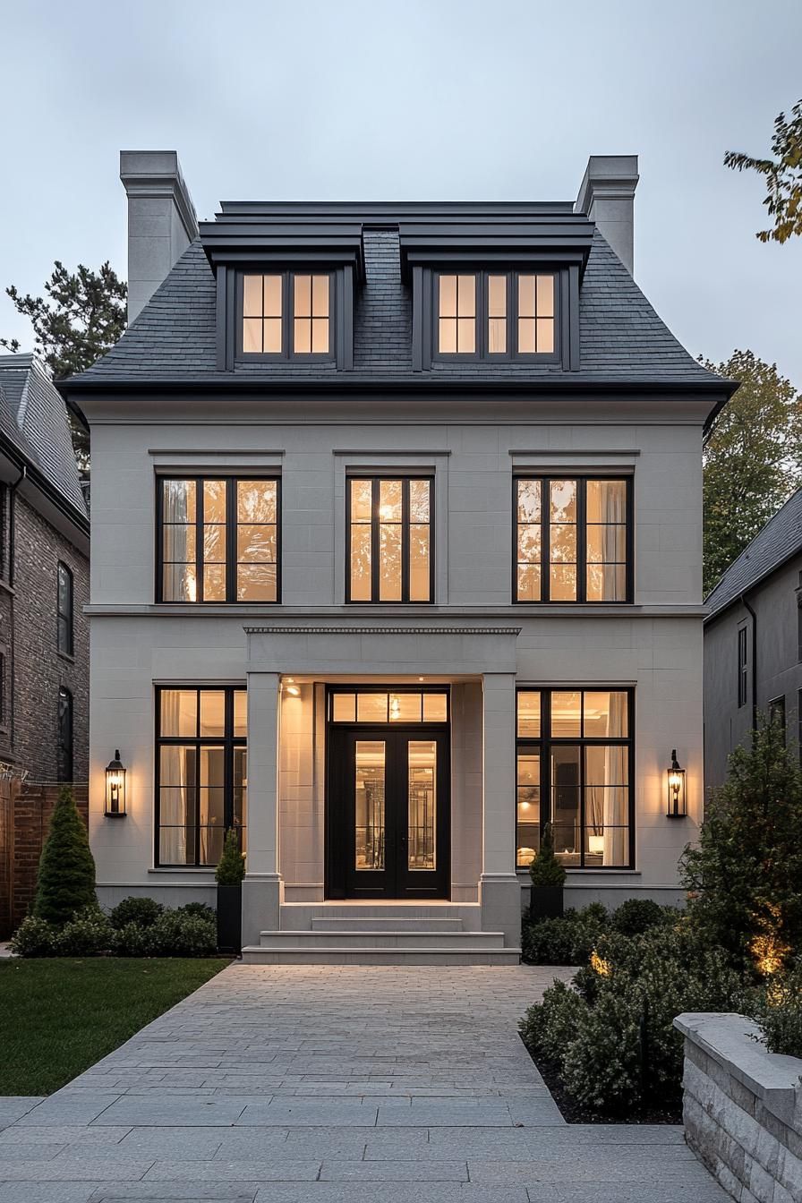 Modern Majesty: A French Façade Fantasy