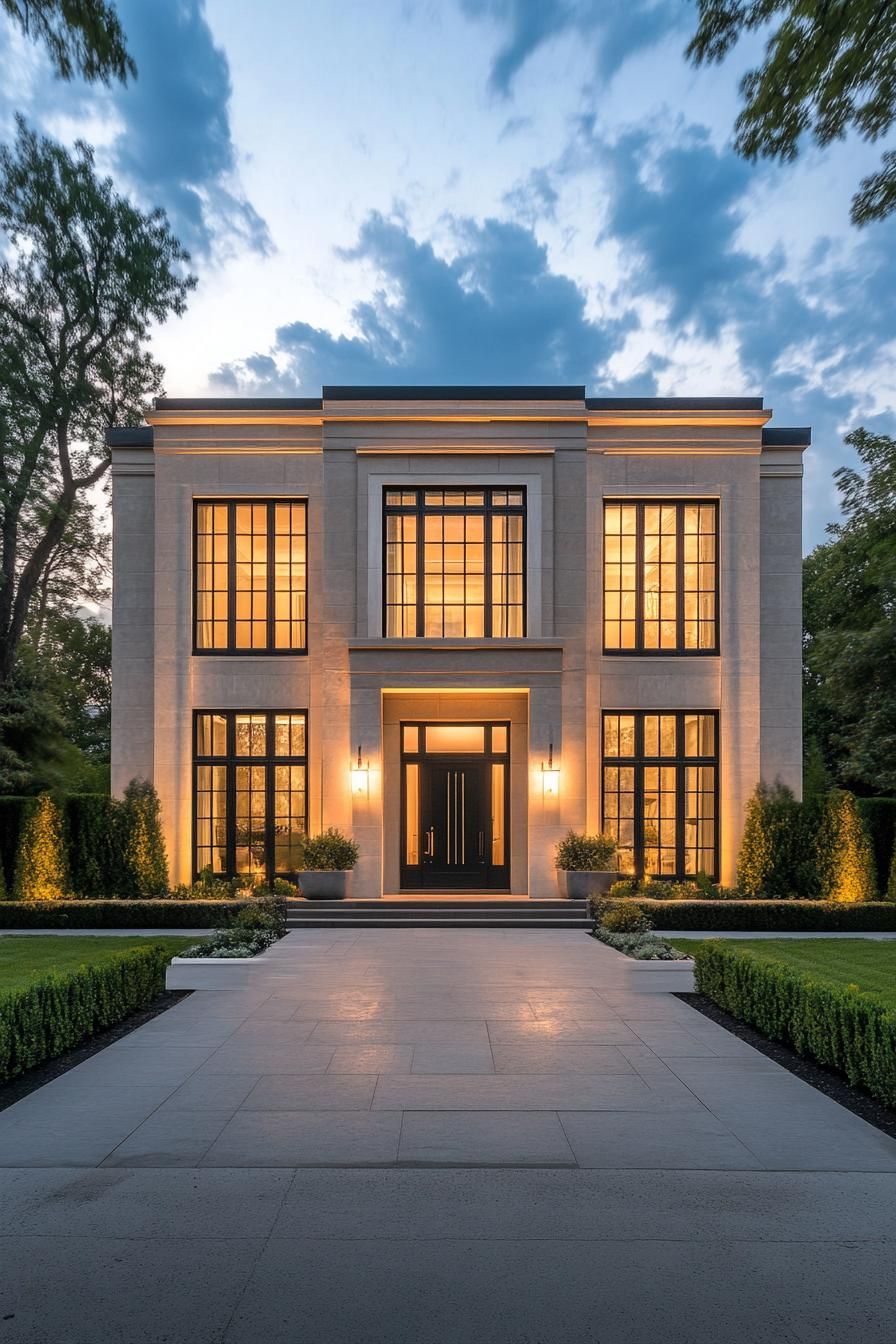 Neoclassical Evening Allure
