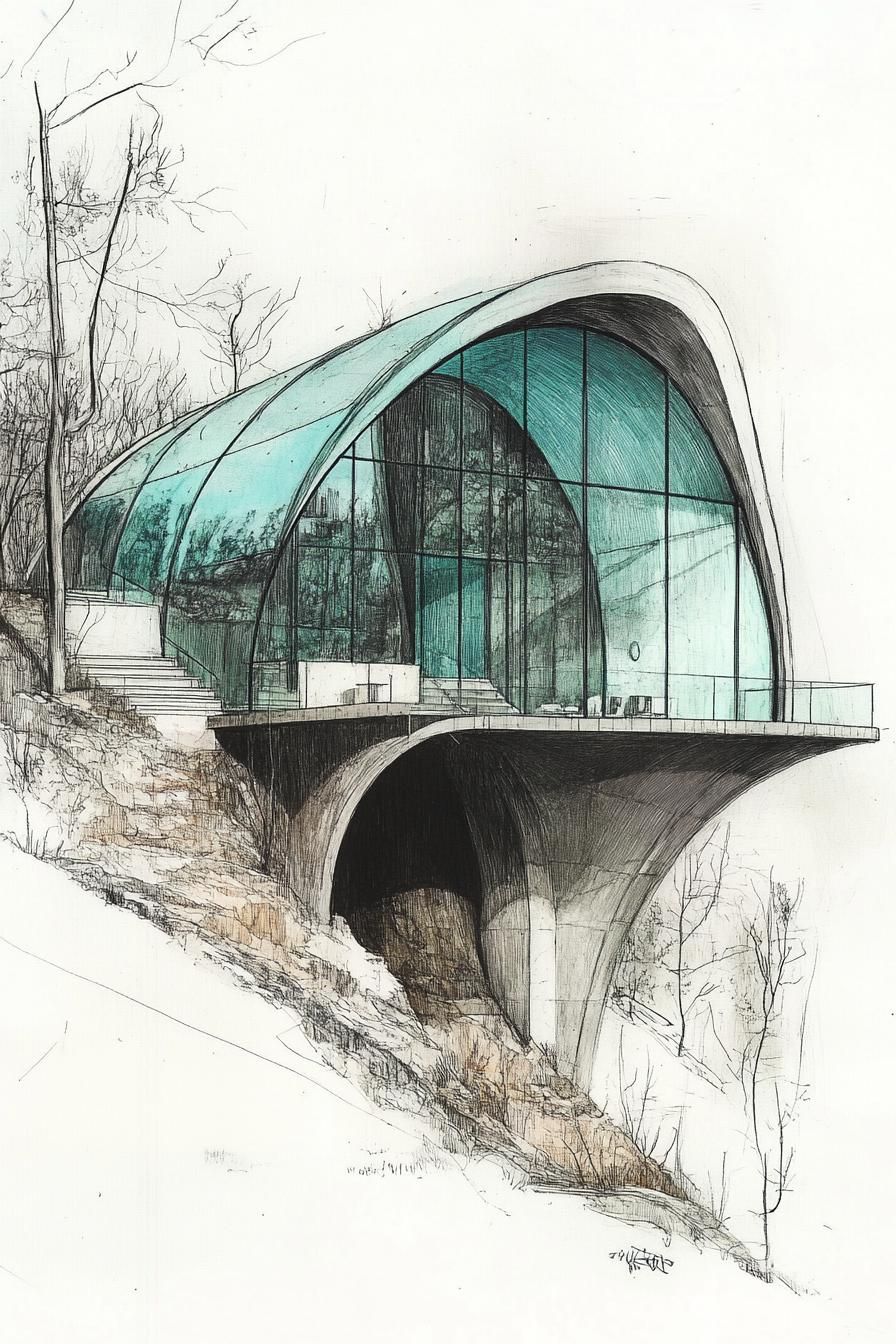Futuristic Cliffside Dwelling