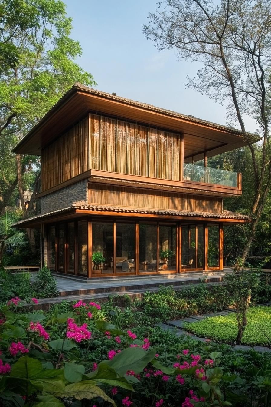 Bamboo Haven: The Verdant Pavilion