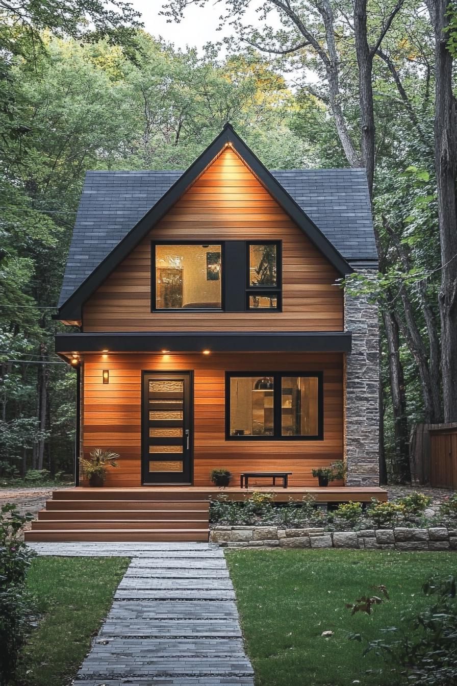 A-Frame Glow in the Forest