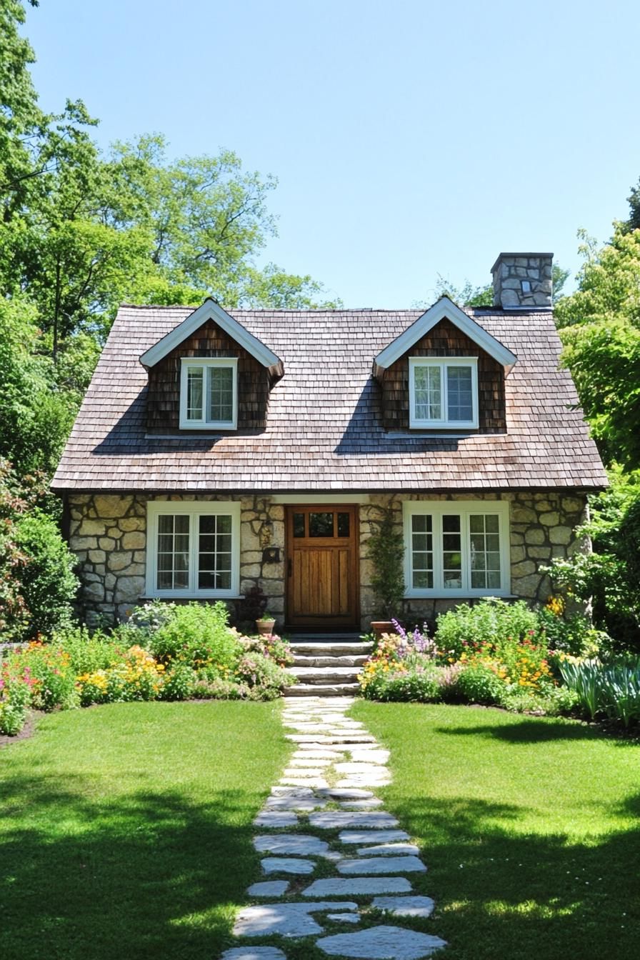 Fairy-Tale Stone Cottage with a Secret Garden Path