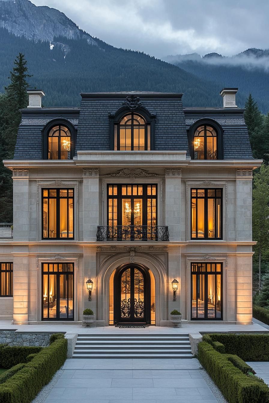 Neoclassical Elegance in Mountain Majesty
