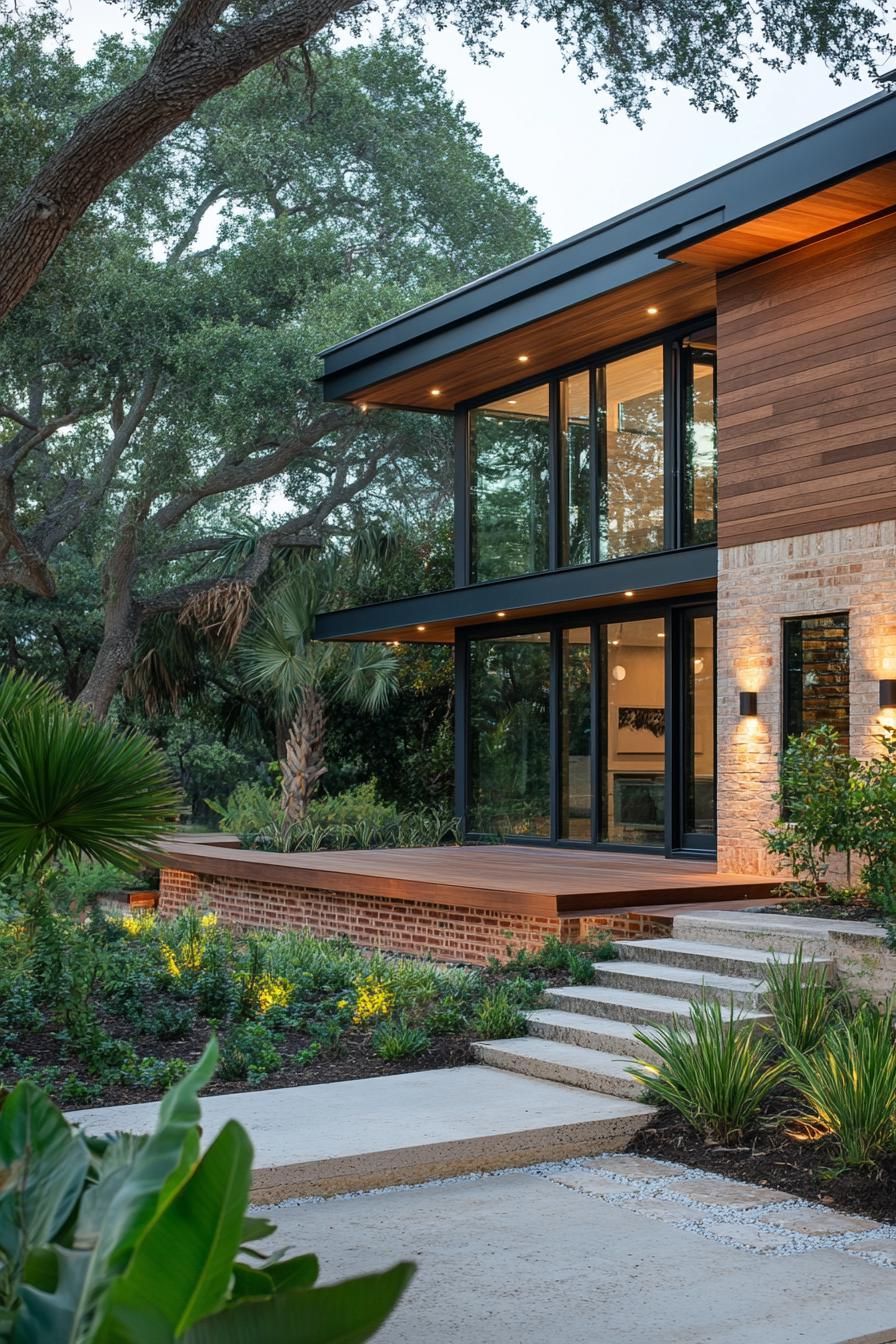 Wooden Wonder Nestled in the Trees