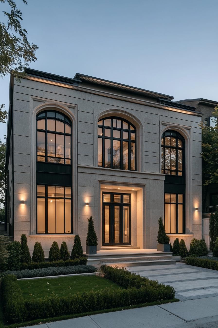 Contemporary Neoclassical Wonder with a Touch of Nightfall