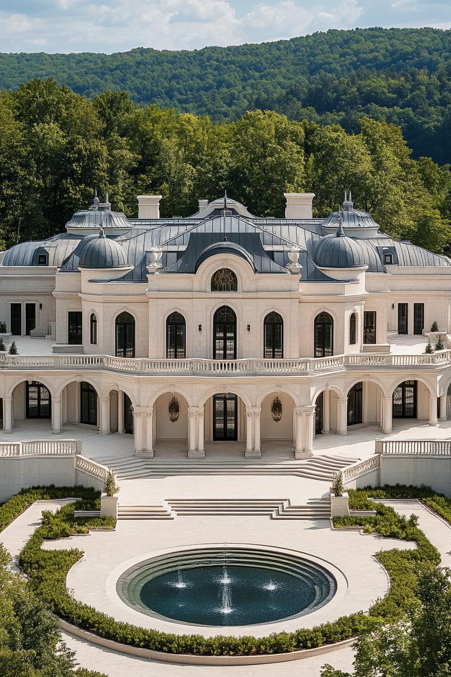 Elegant mansion with classical architecture