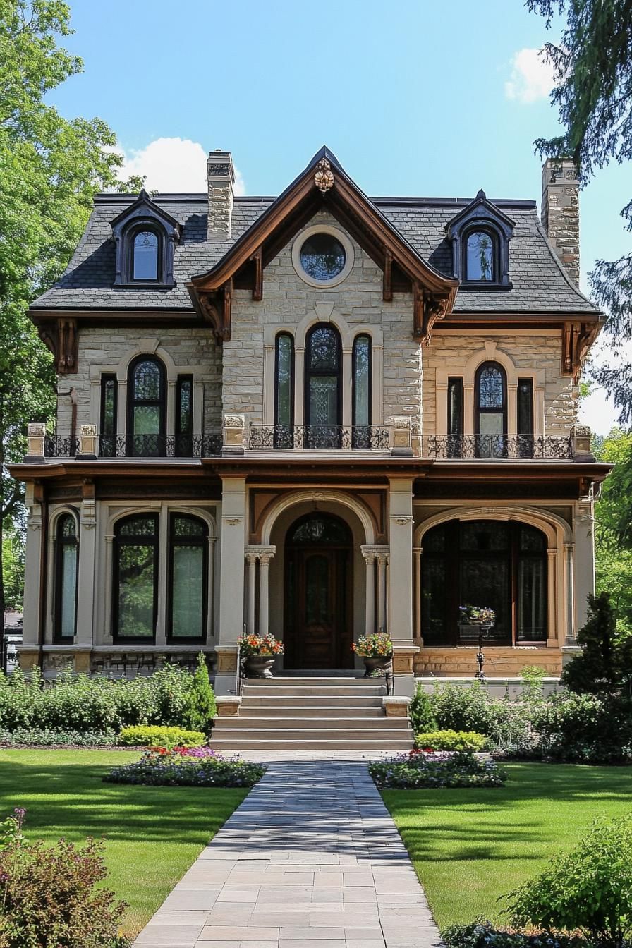 Gothic Grandeur With Stone Elegance
