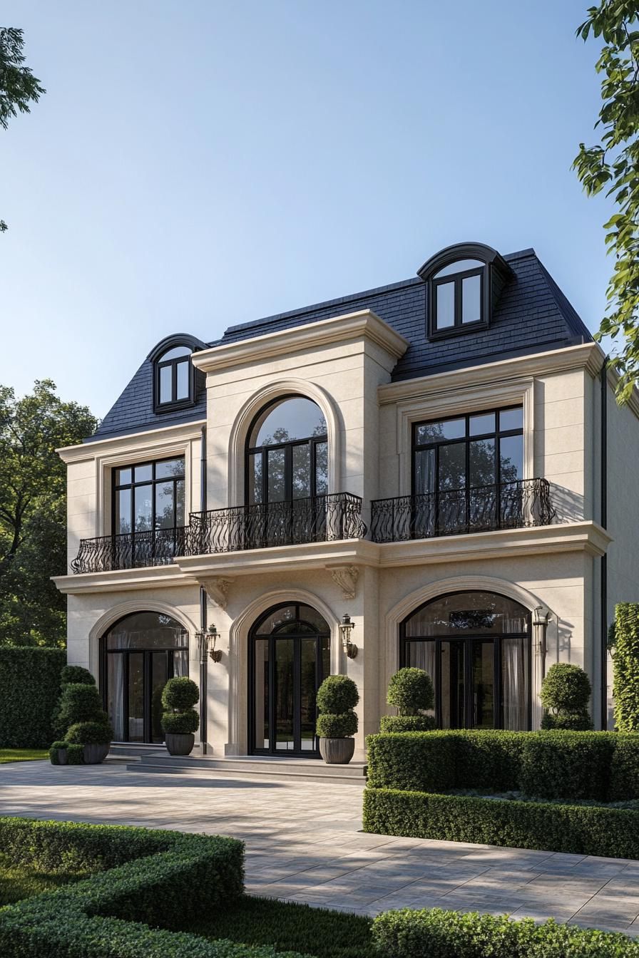 Neoclassical Whimsy with Topiary Delight