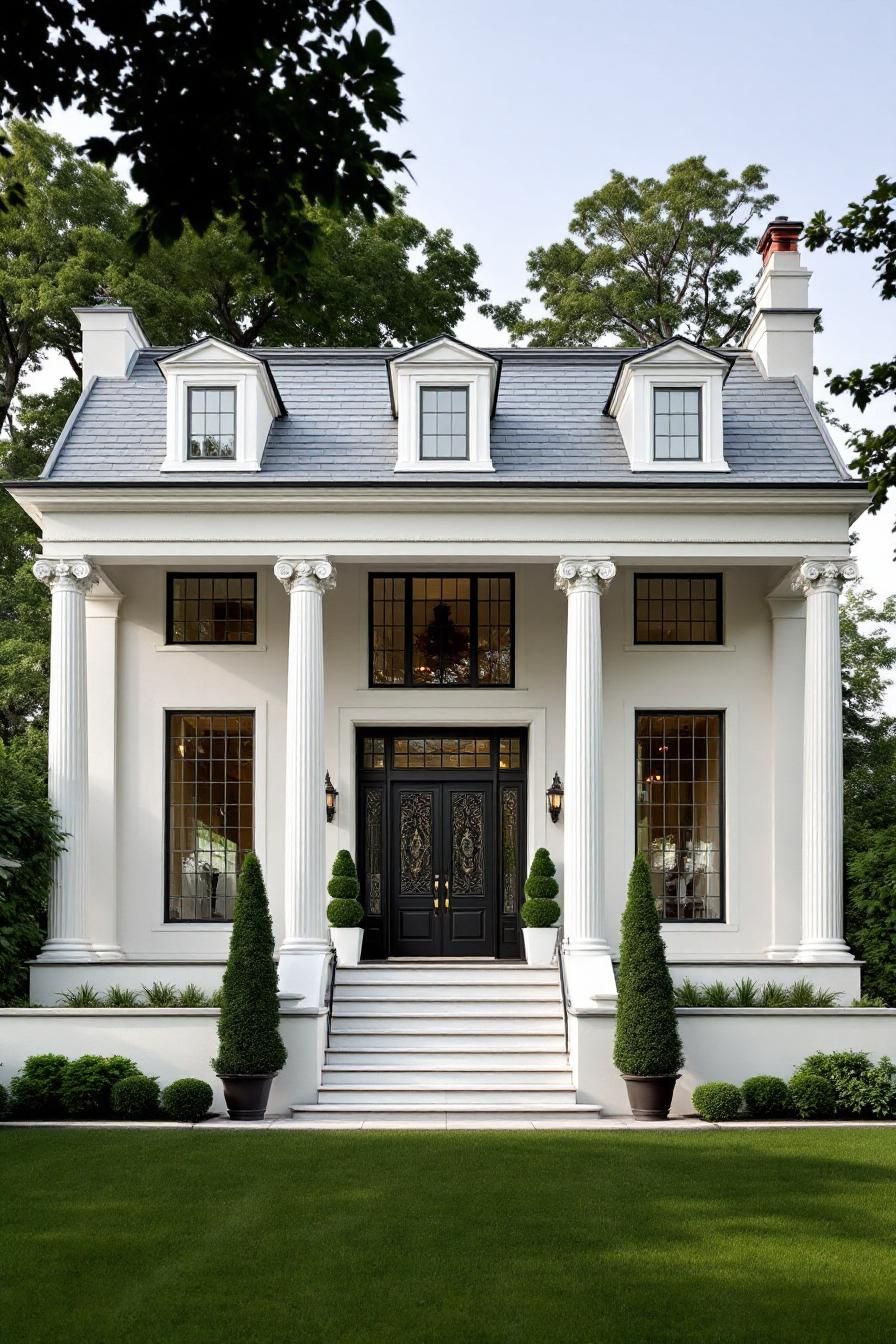 Classic Columns and Modern Whimsy