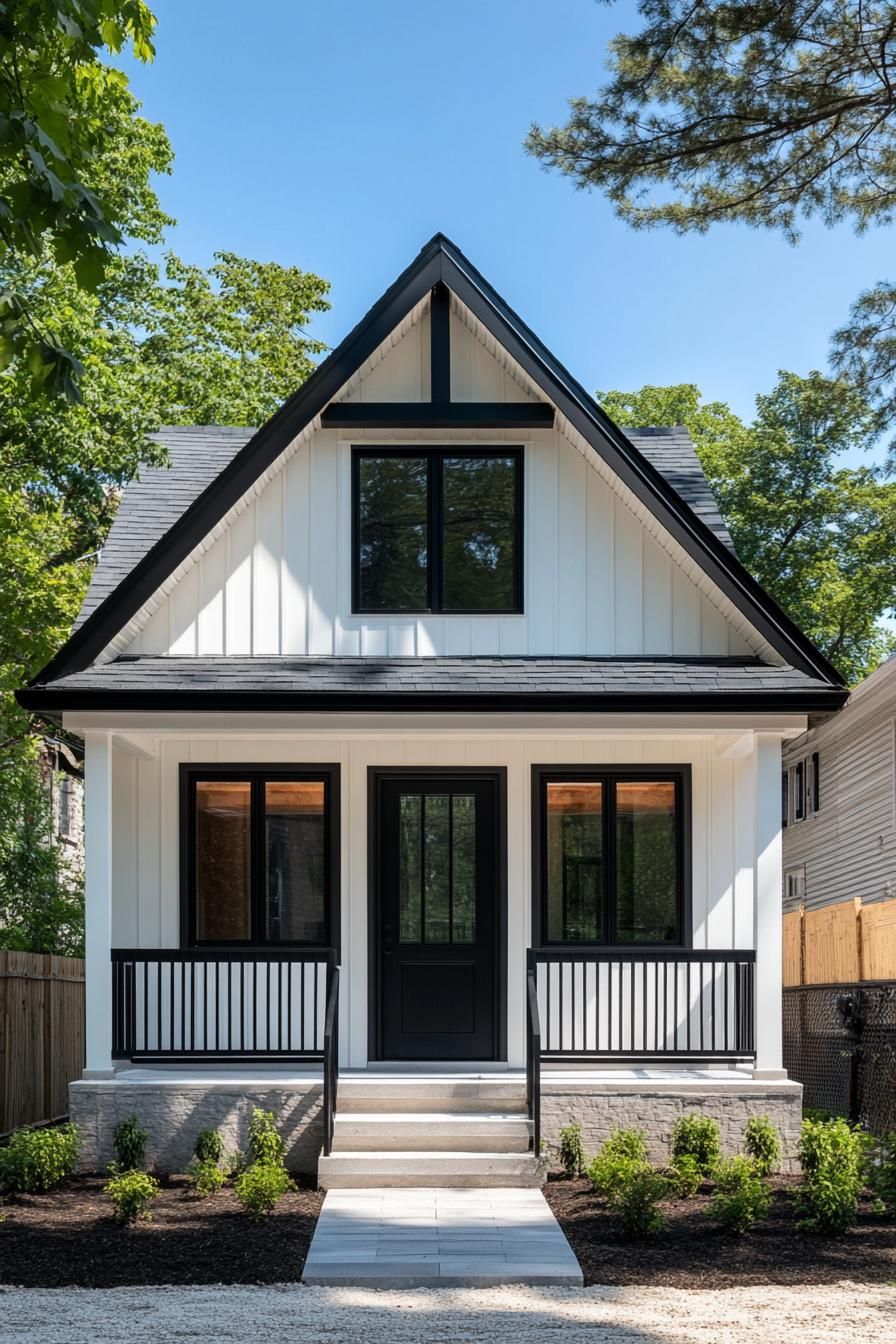 A-Frame Charm in Black and White
