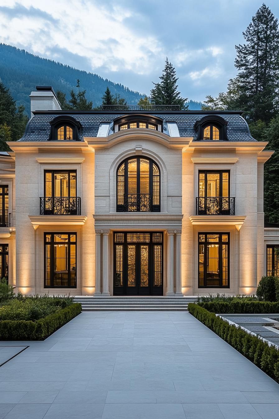 Ember Glow at the Neoclassical Retreat