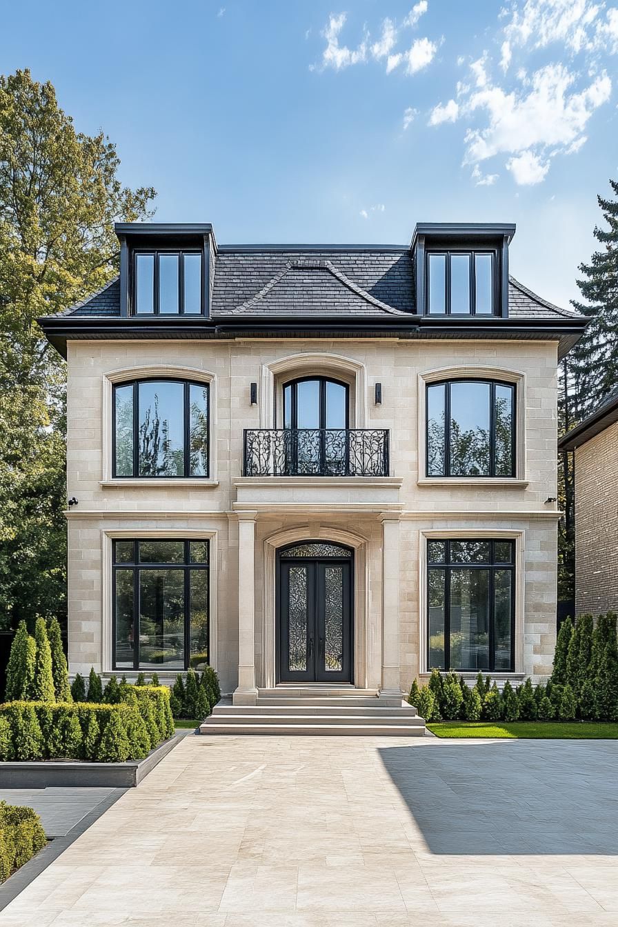 Modern Neoclassical Delight with Symmetrical Charm