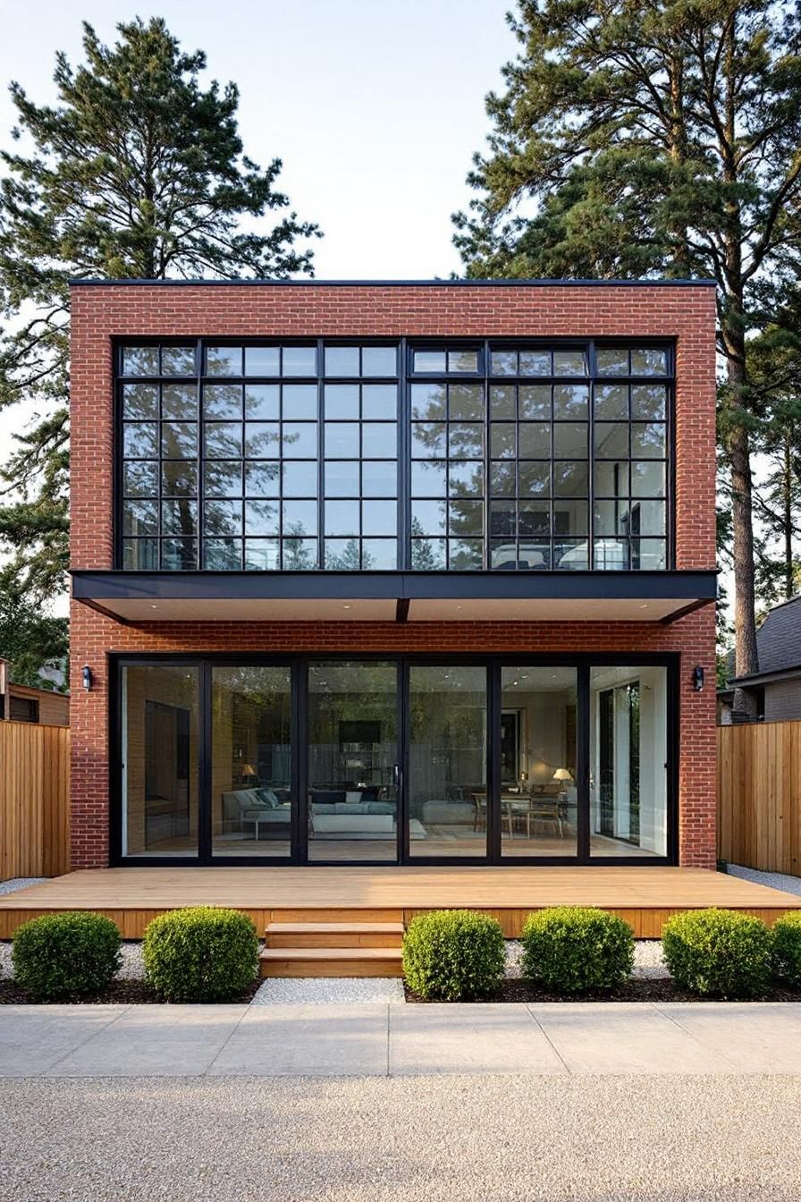 A Cozy Brick Box Beyond the Green