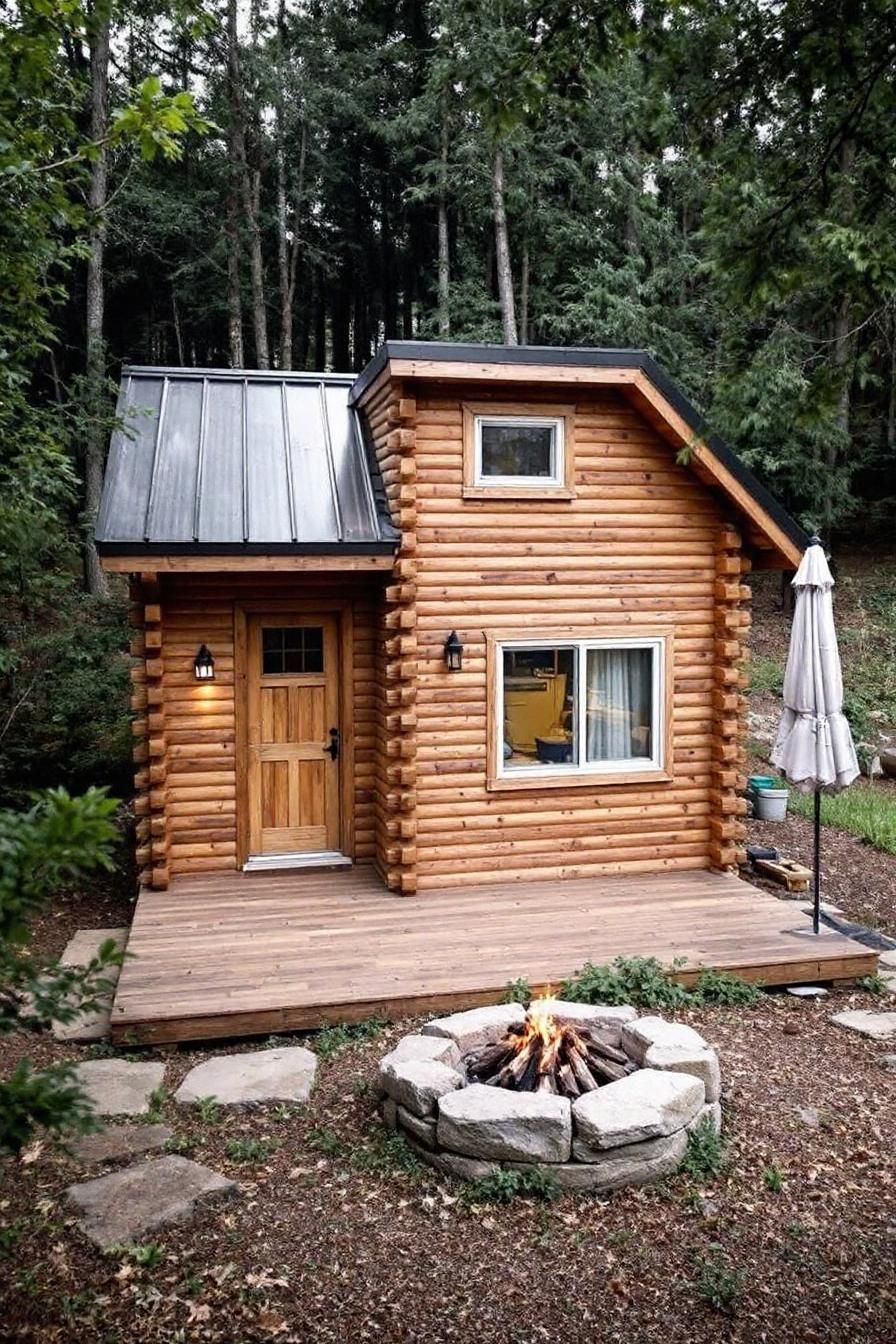 Cozy Log Cabin Retreat