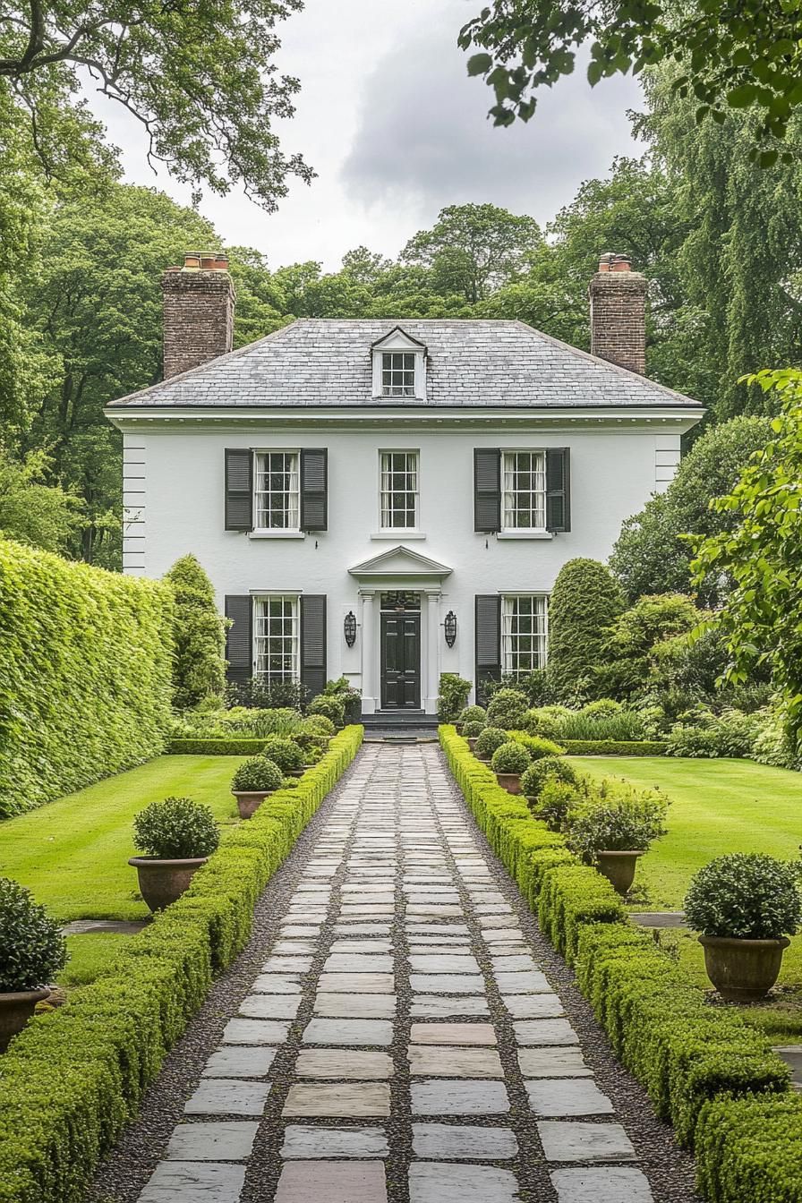 Charming Georgian house with lush surroundings