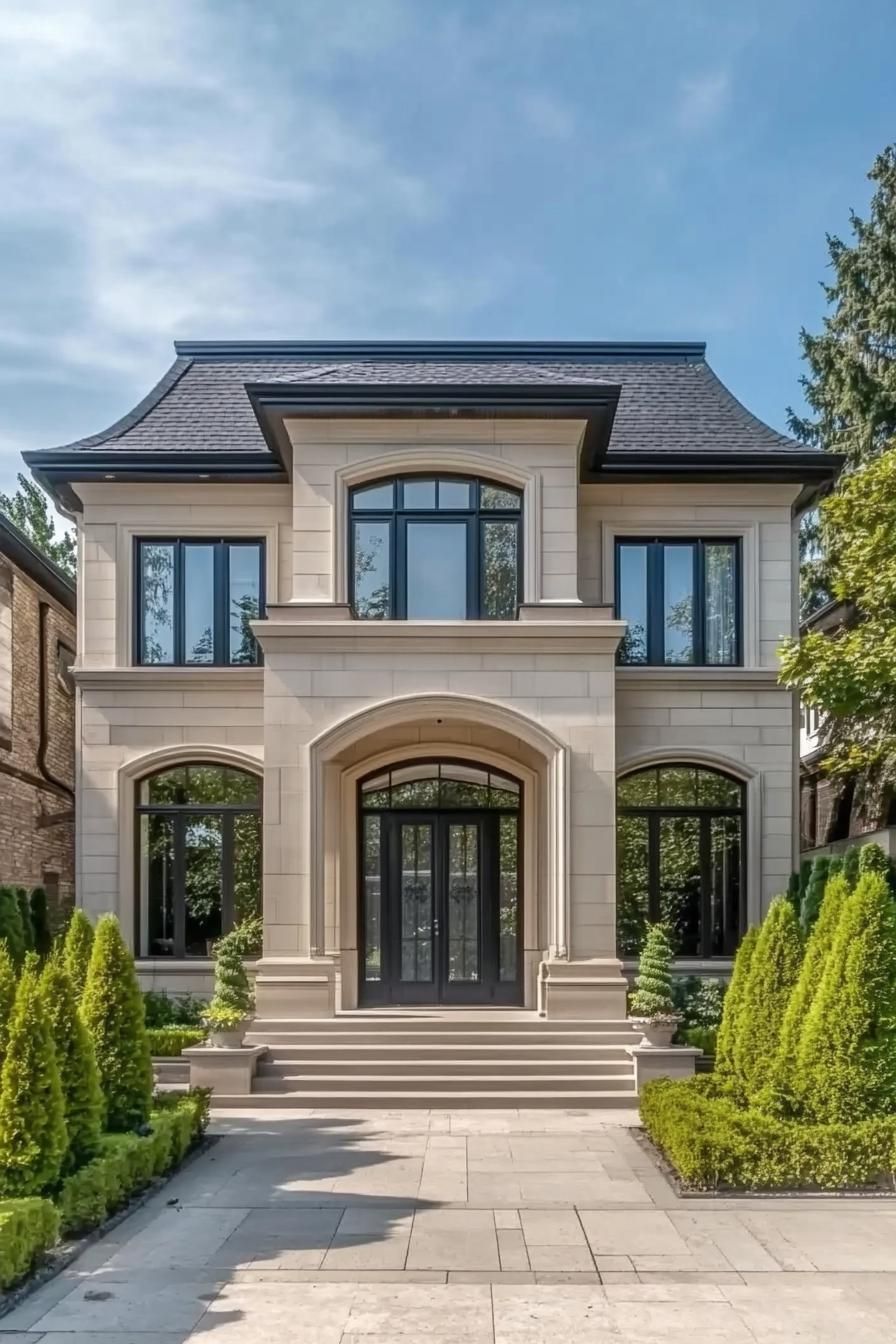 Modern Neoclassical Charm with a Wink