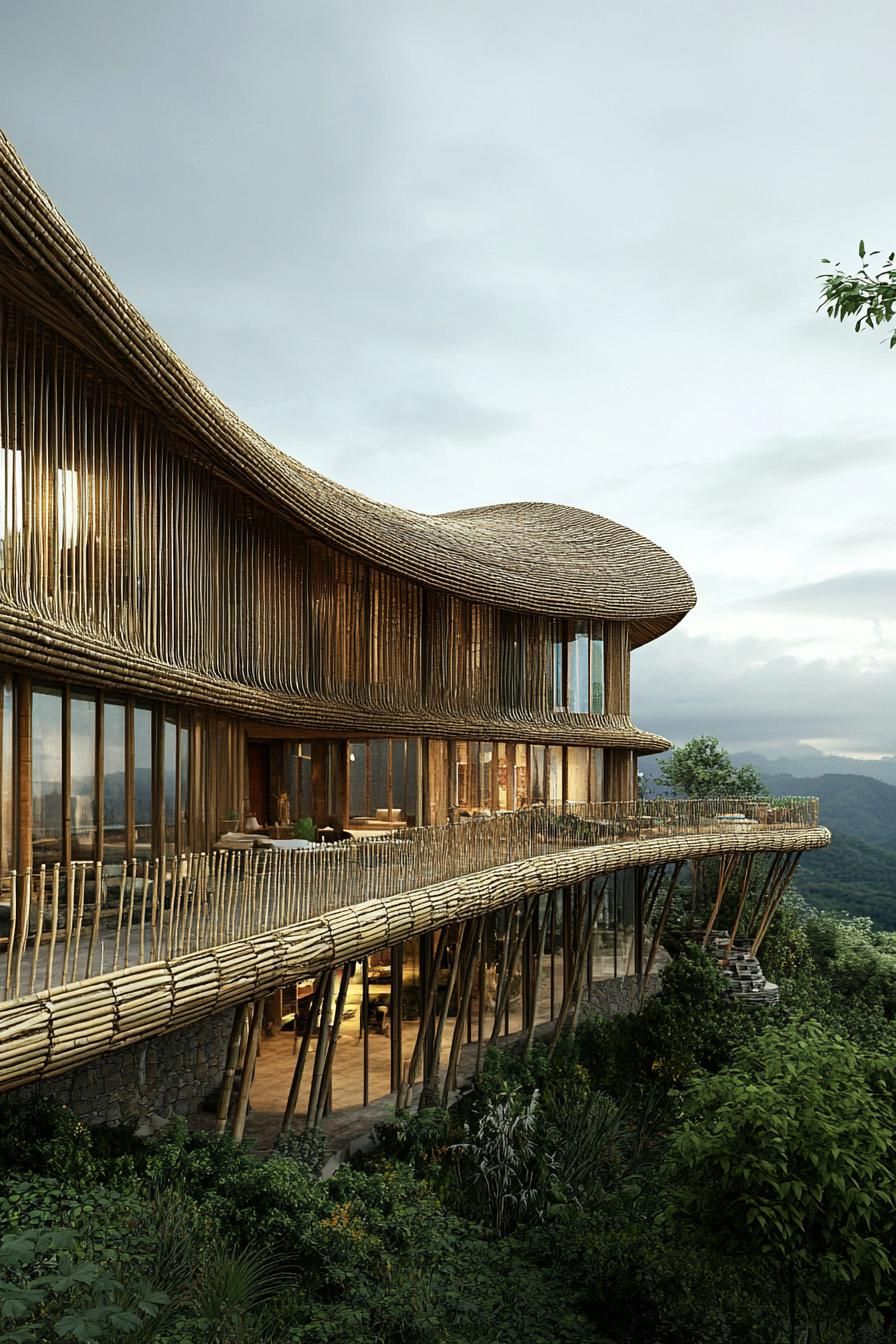 Bamboo Waves: The Hilltop Haven