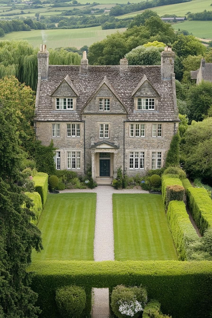 Splendid Stone Manor With Verdant Expanse
