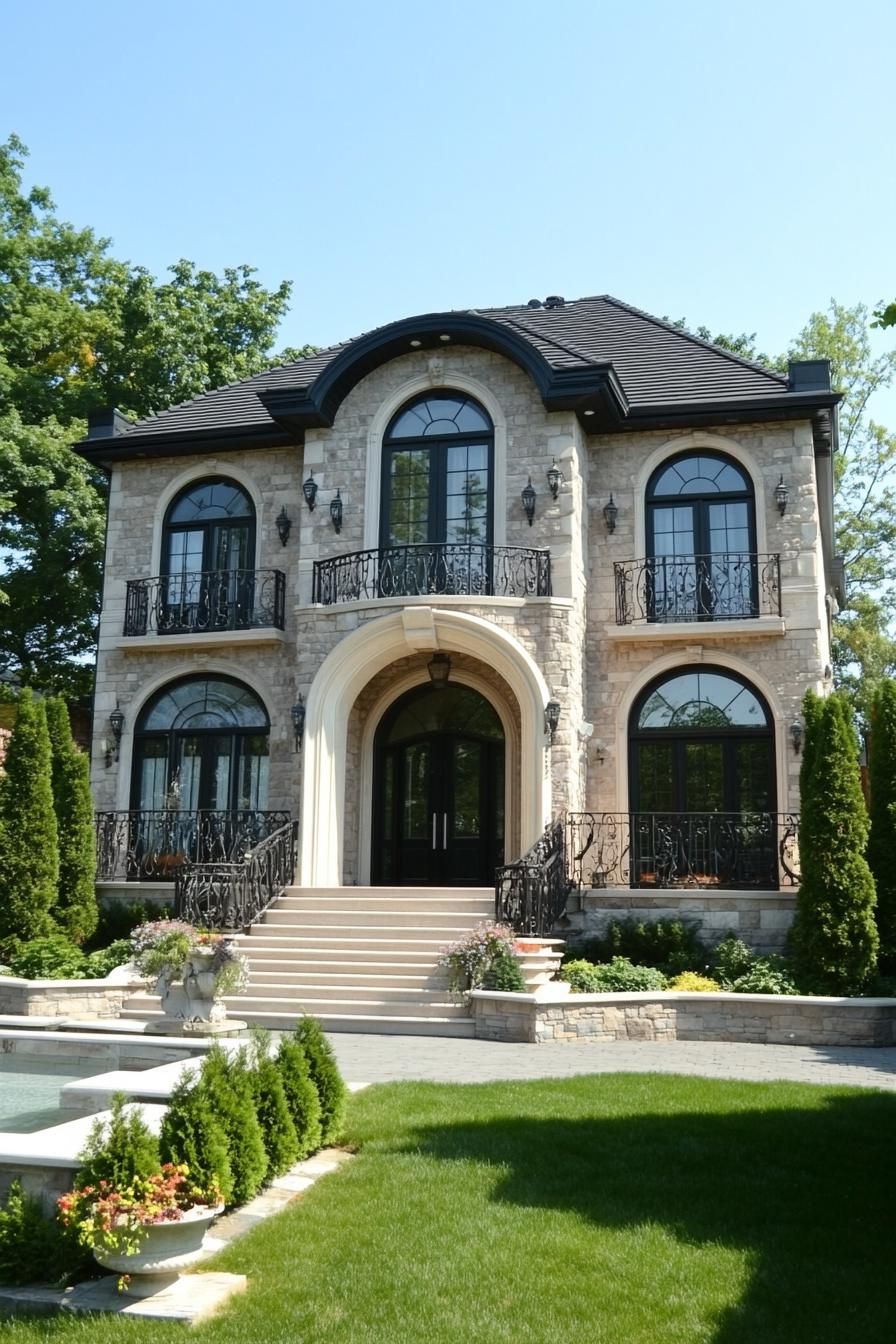 Imposing Neoclassical Delight with Whimsical Charm