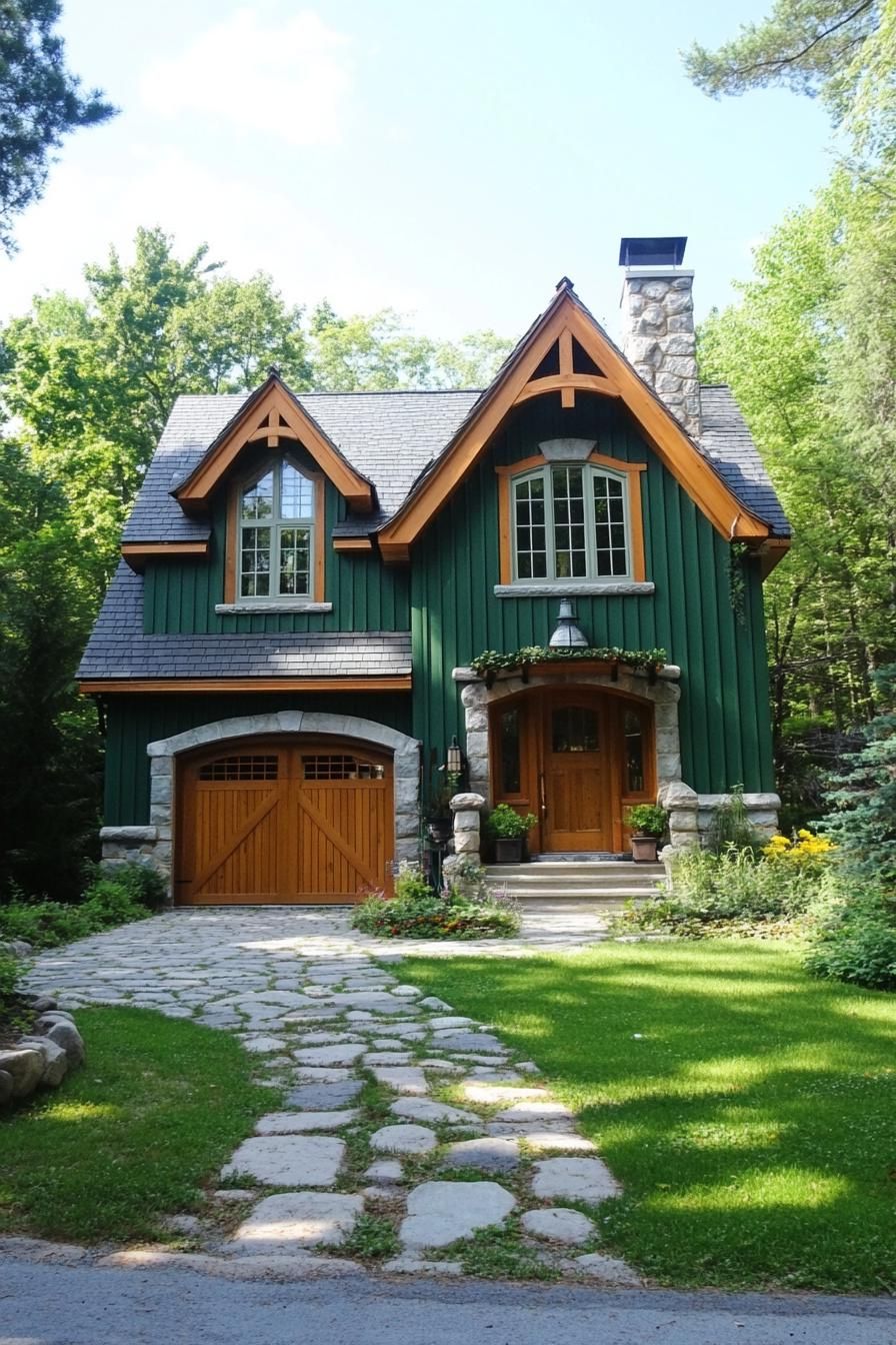 Emerald Dream Dwelling Amid Leafy Wonderland