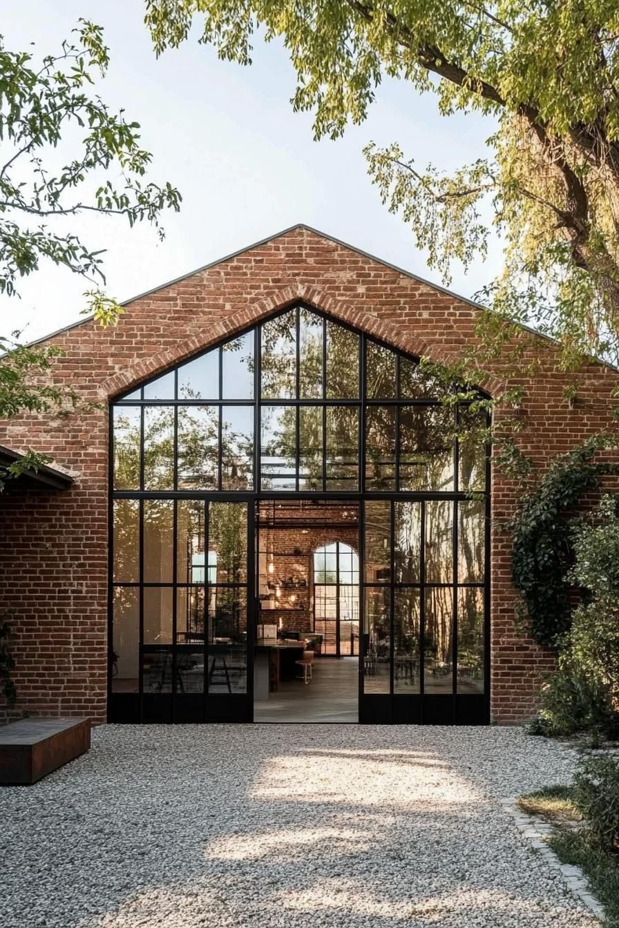 Rustic Brick Retreat Among the Trees