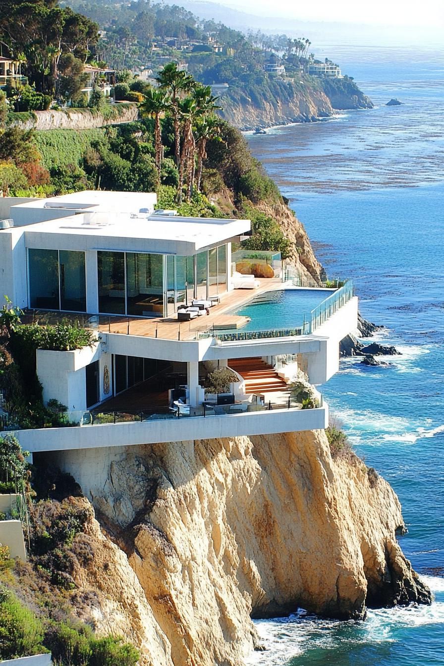 Modern Mediterranean Villa Overlooking the Ocean