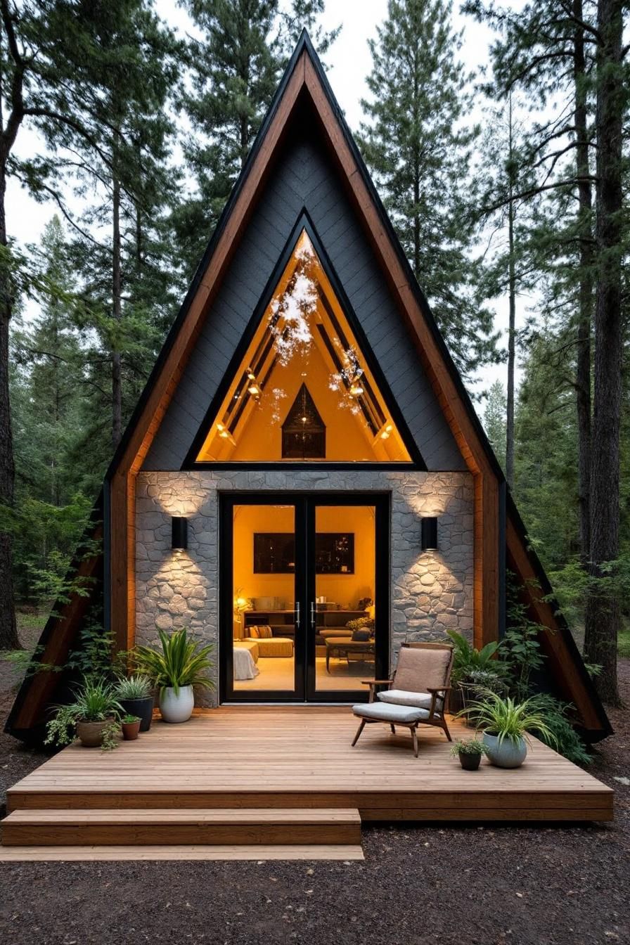 Alpine Nook Among the Pines