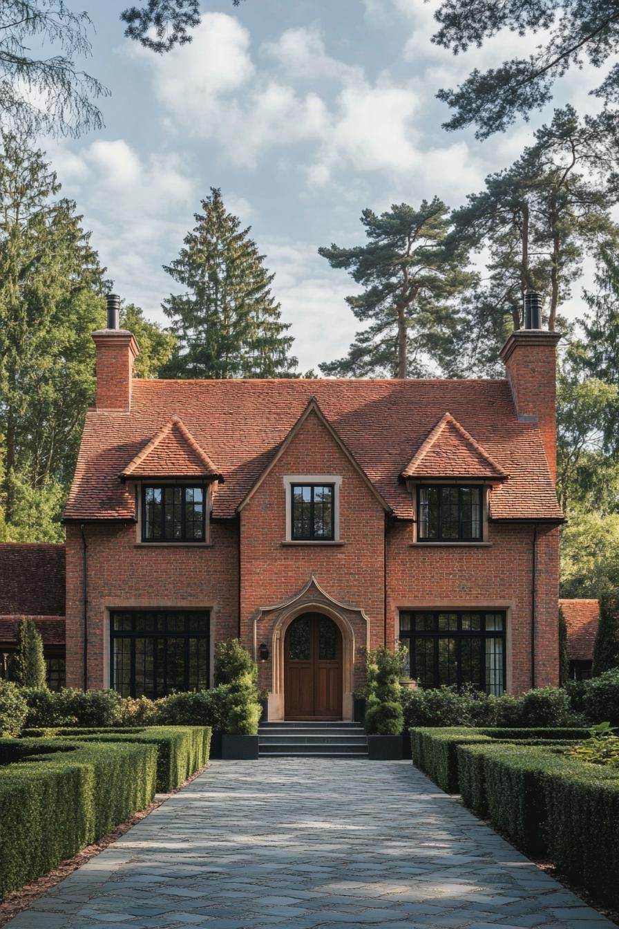 Red Brick Oasis With Posh Peaks