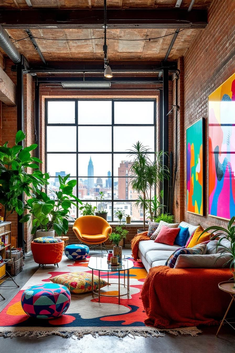 Color Carnival in a Creative Loft