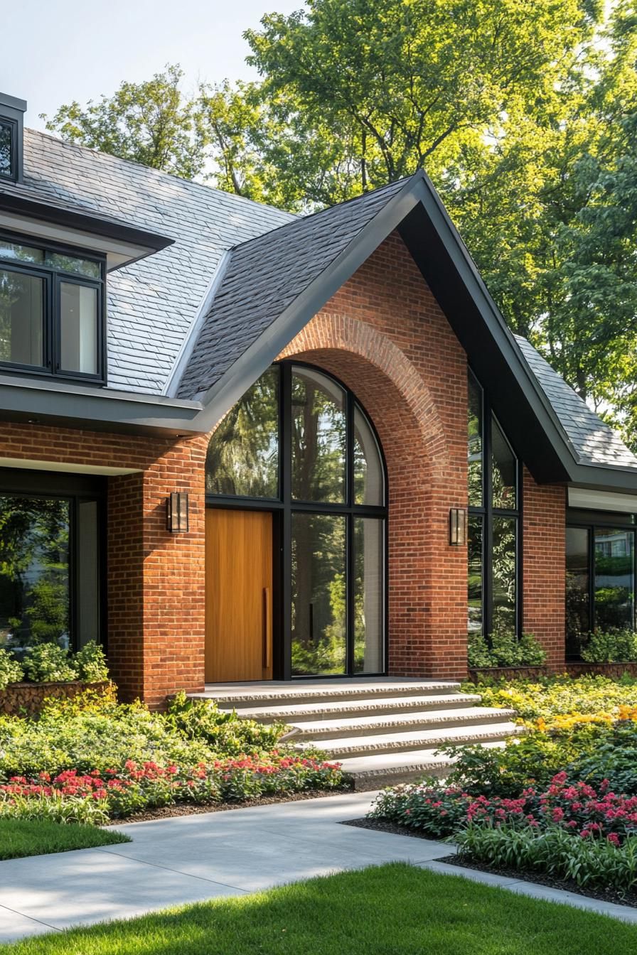 Brick Bliss With a Wood-Wrapped Wonder