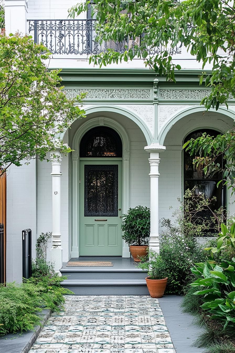 Classic Arches and Green Delight on a Melbourne Terrace
