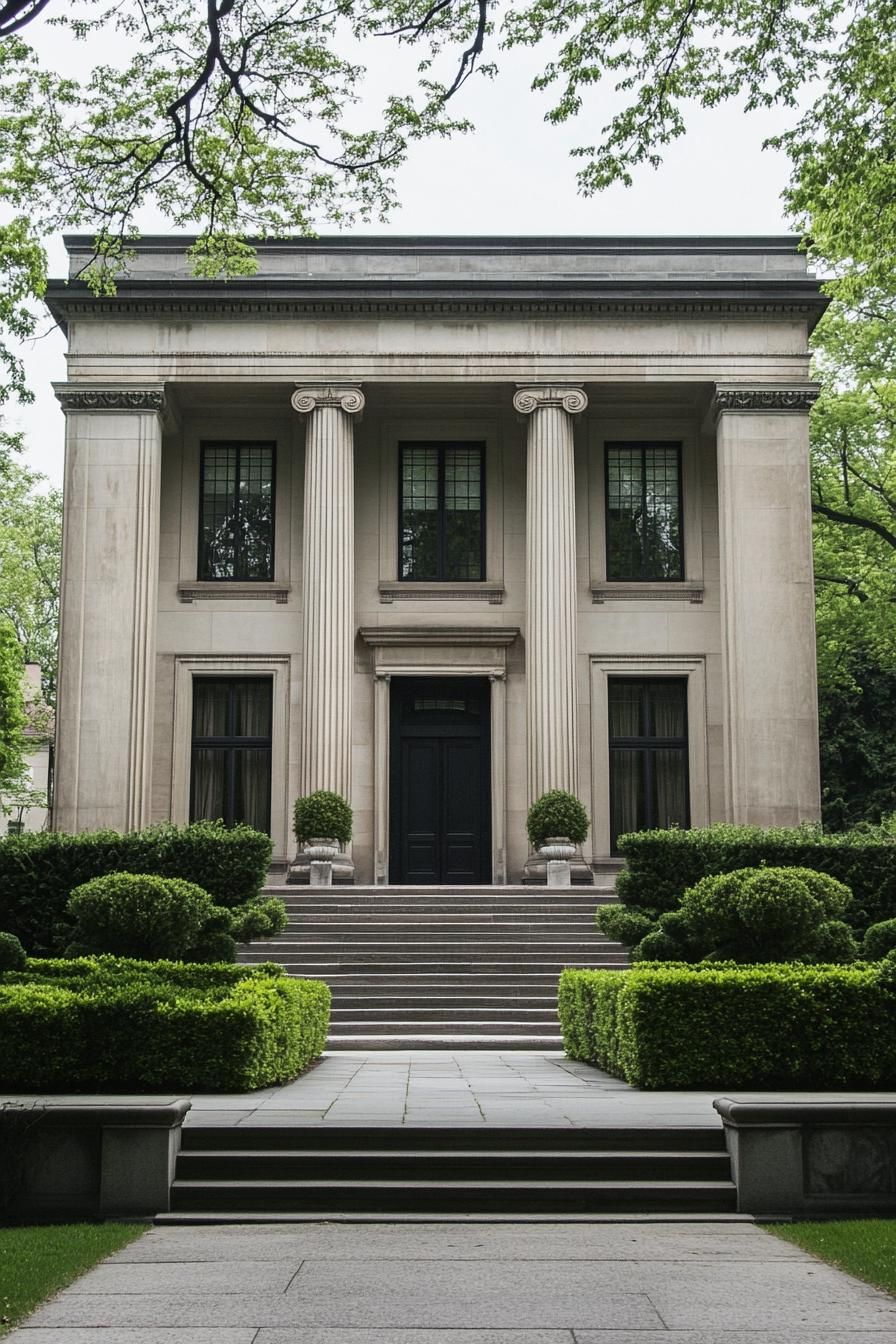 Refined Neoclassical Majesty in the Garden