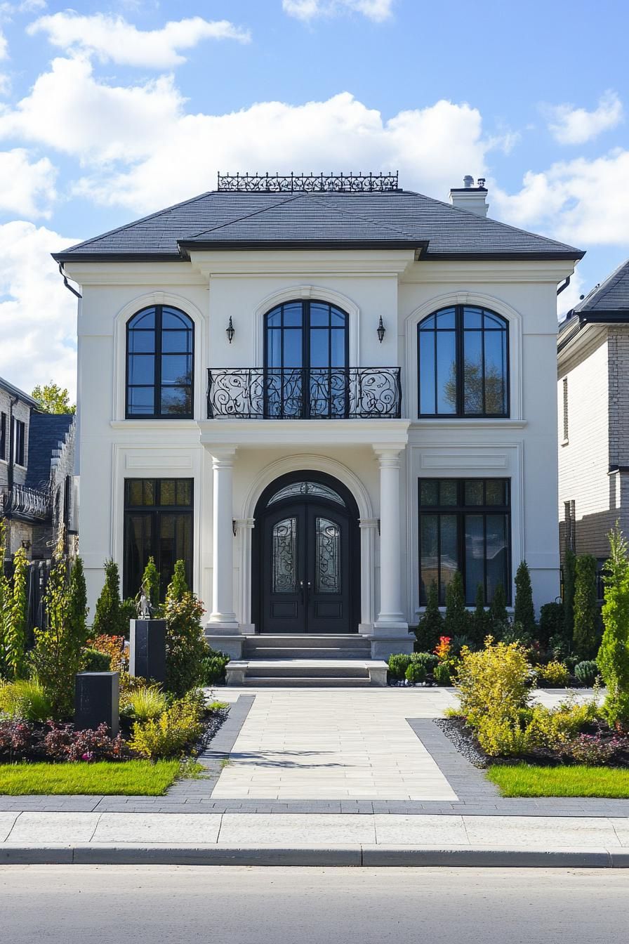 Modern Elegance: A French Façade Delight
