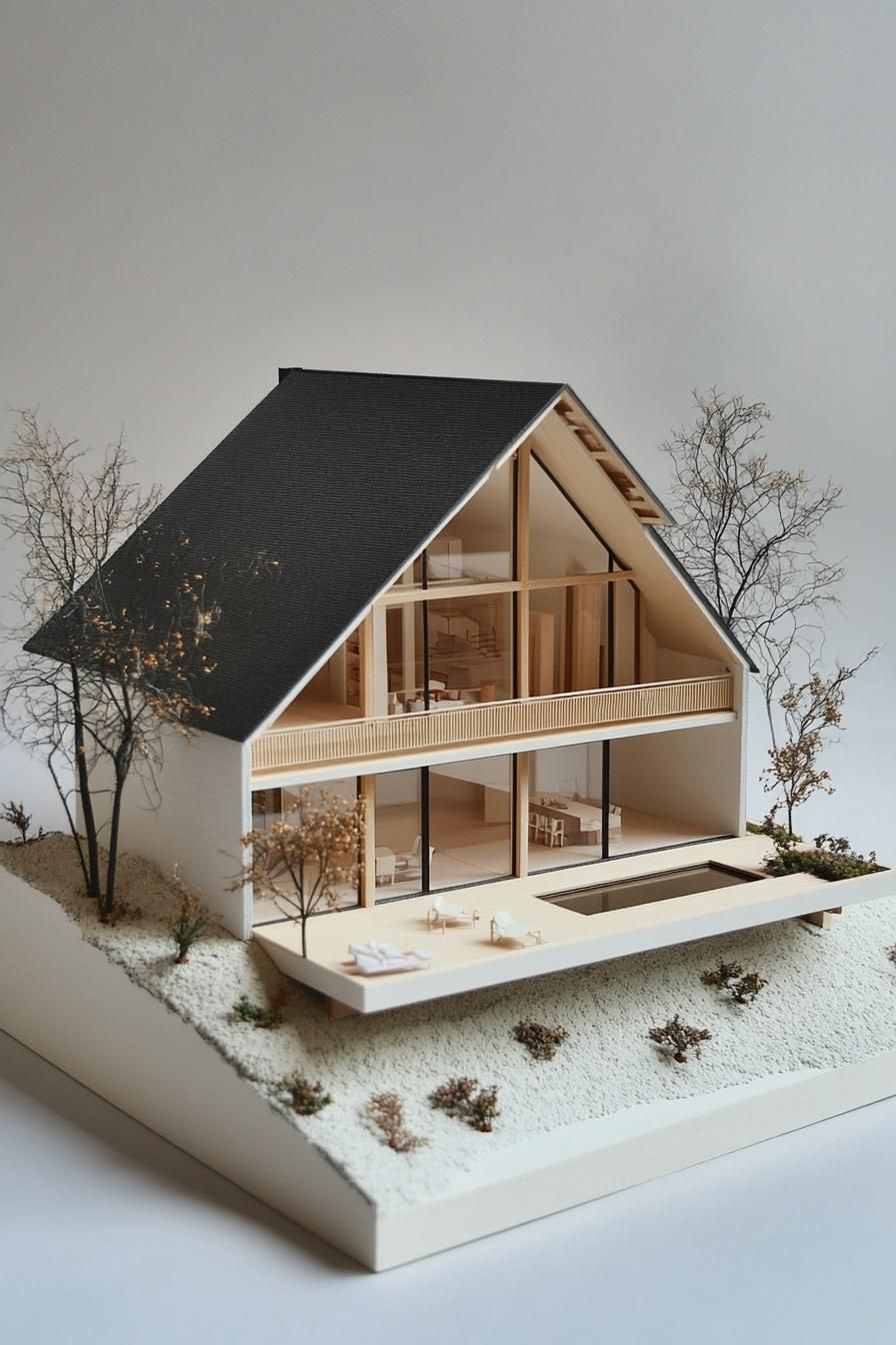 Chic Modern Chalet with a Glassy Grin