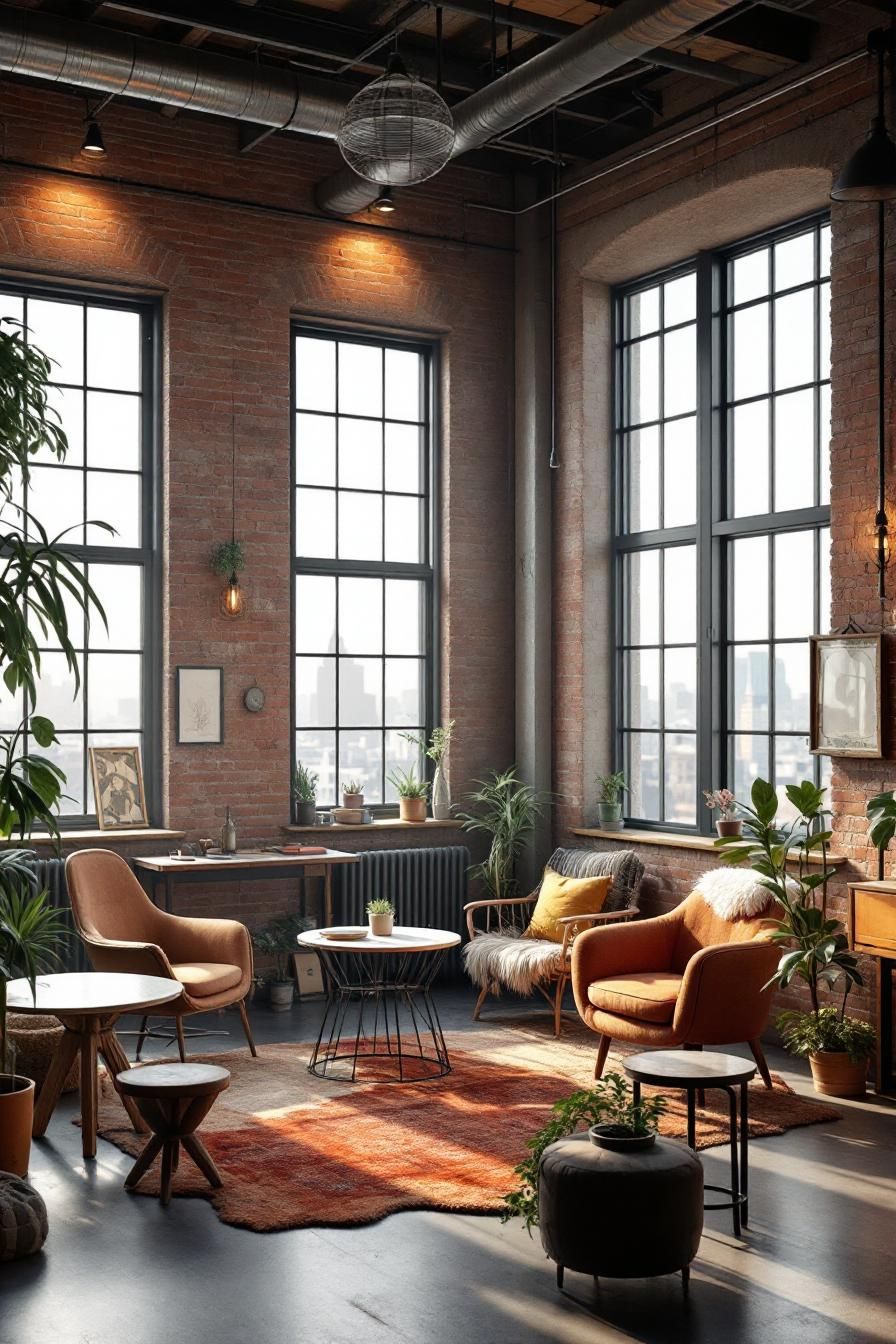 Exposed Brick Symphony: An Artistic Escape