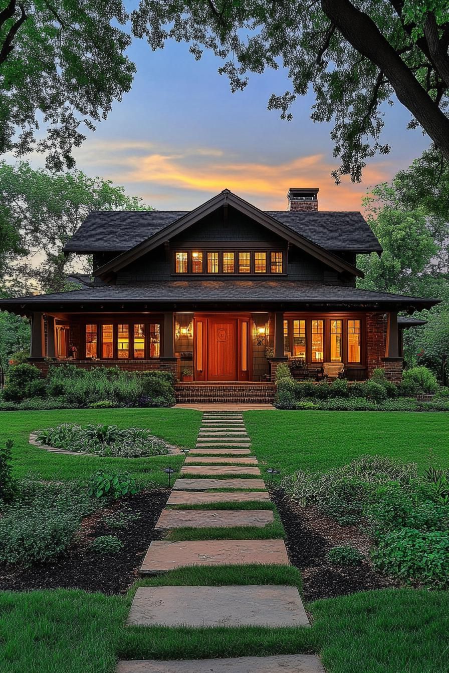 A Radiant Retreat with a Sunset Glow