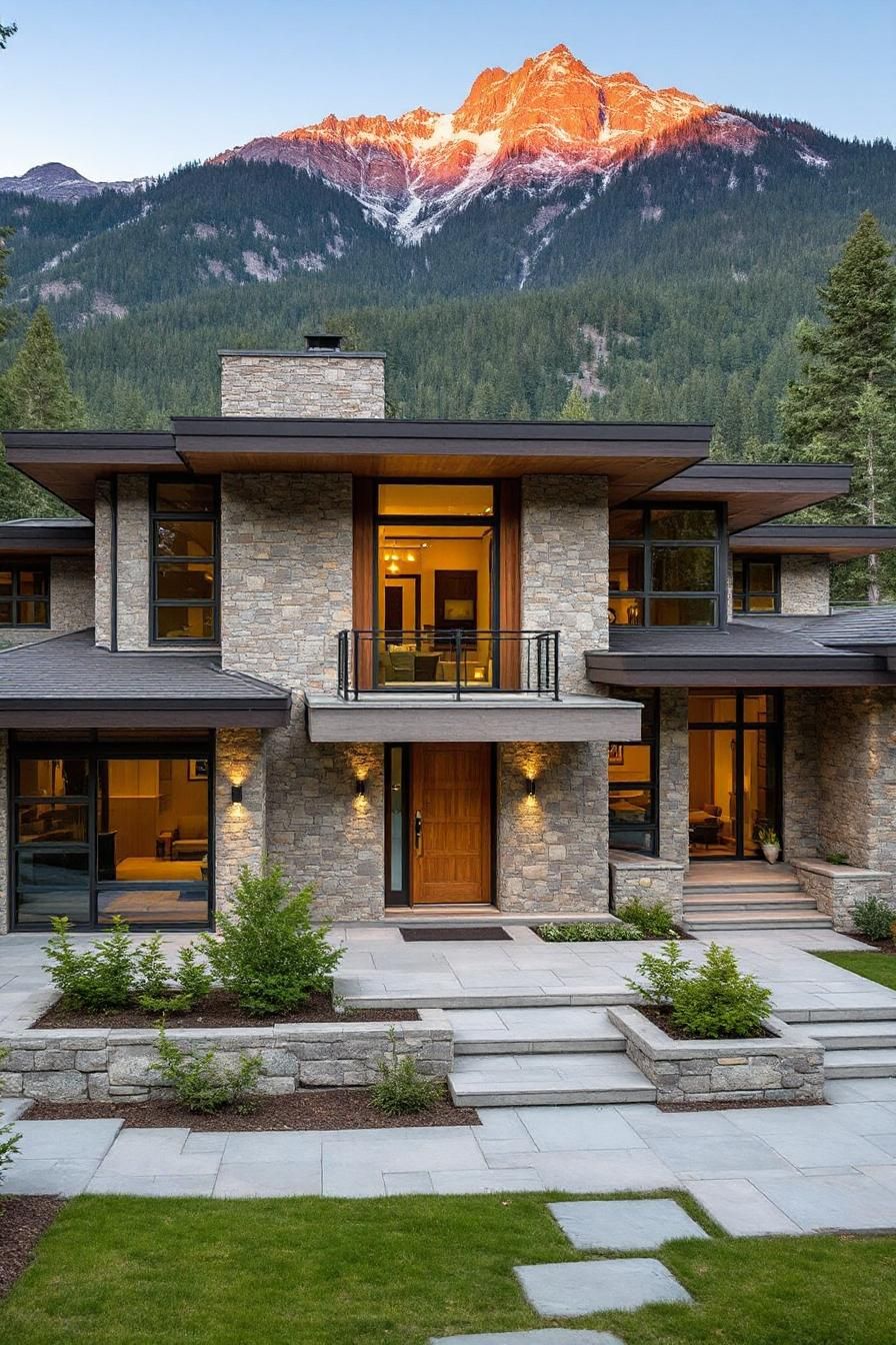 Stone-Clad Mountain Getaway