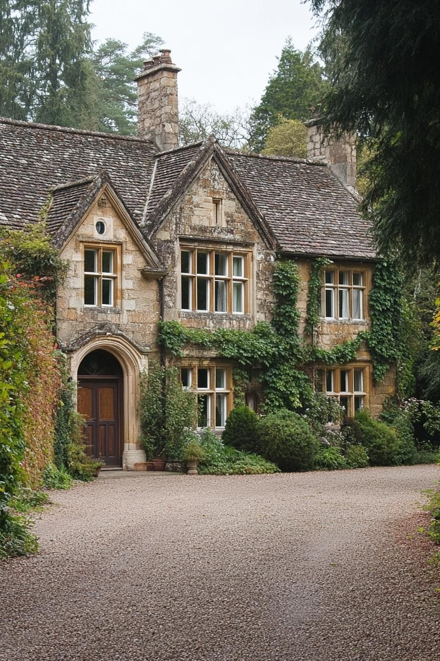 Stately Stone Cottage With Ivy Enchantment