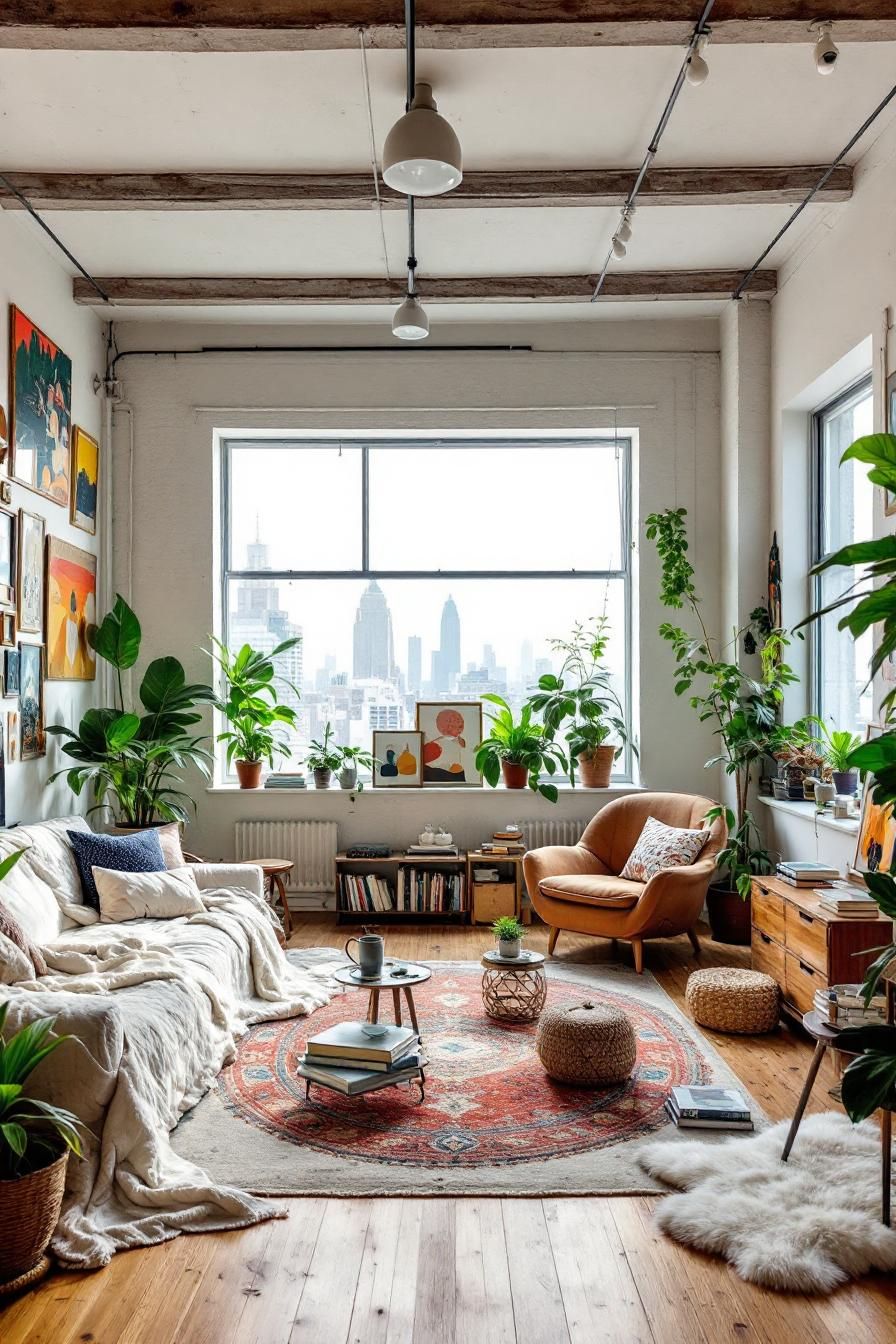 Cozy Artist Loft With City View