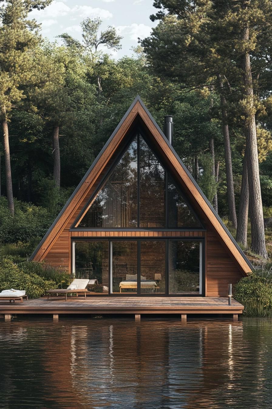 Lakeside Glass Pyramid Refuge