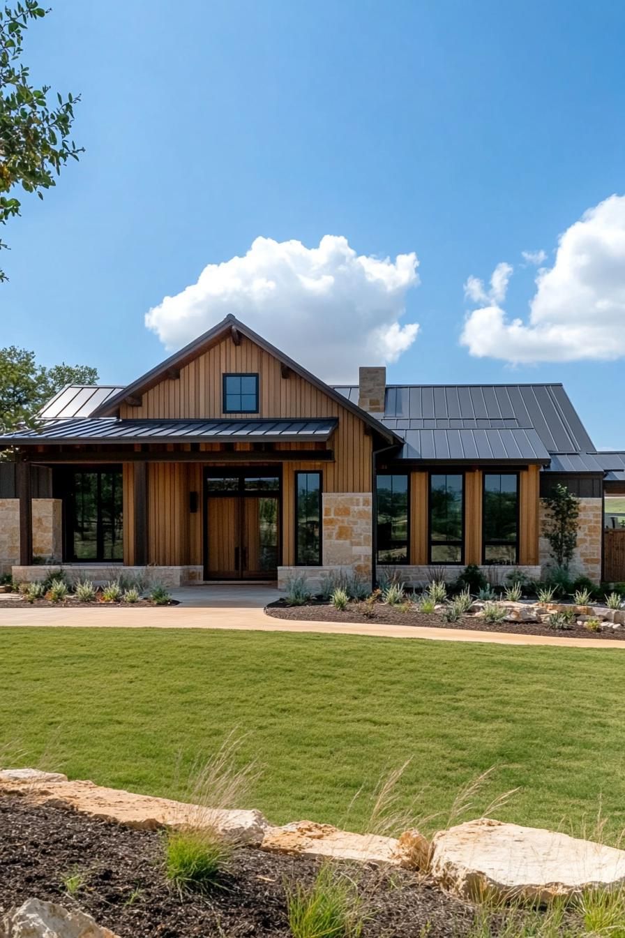 Charming rancher with modern metal roof