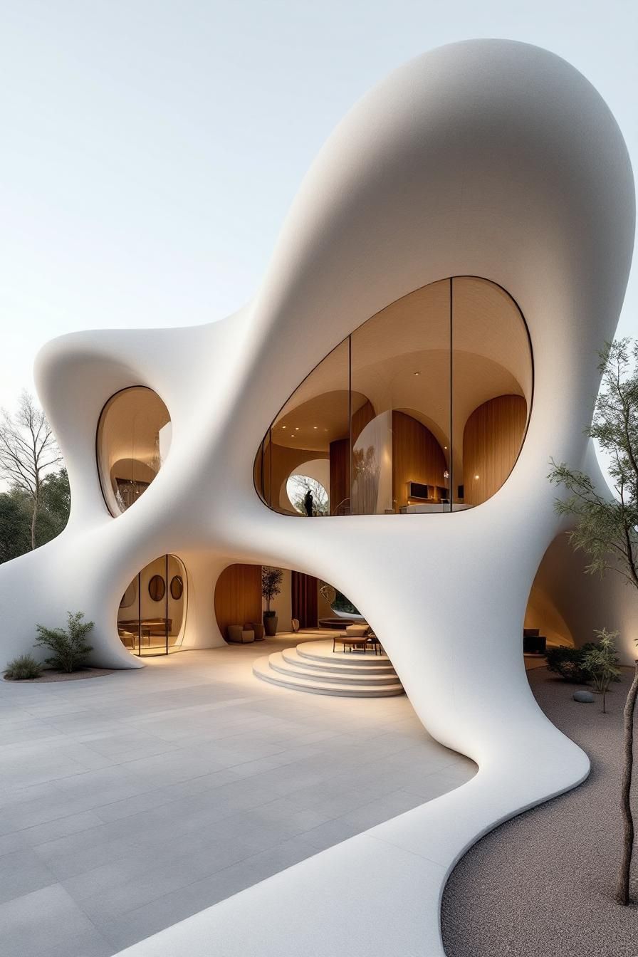 Sculpted Serenity: A Curved Symphony