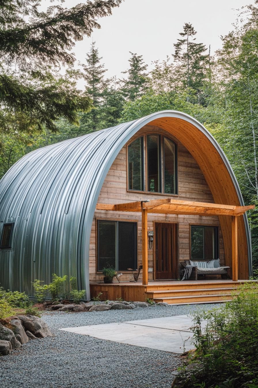 Cozy Quonset home embraced by nature