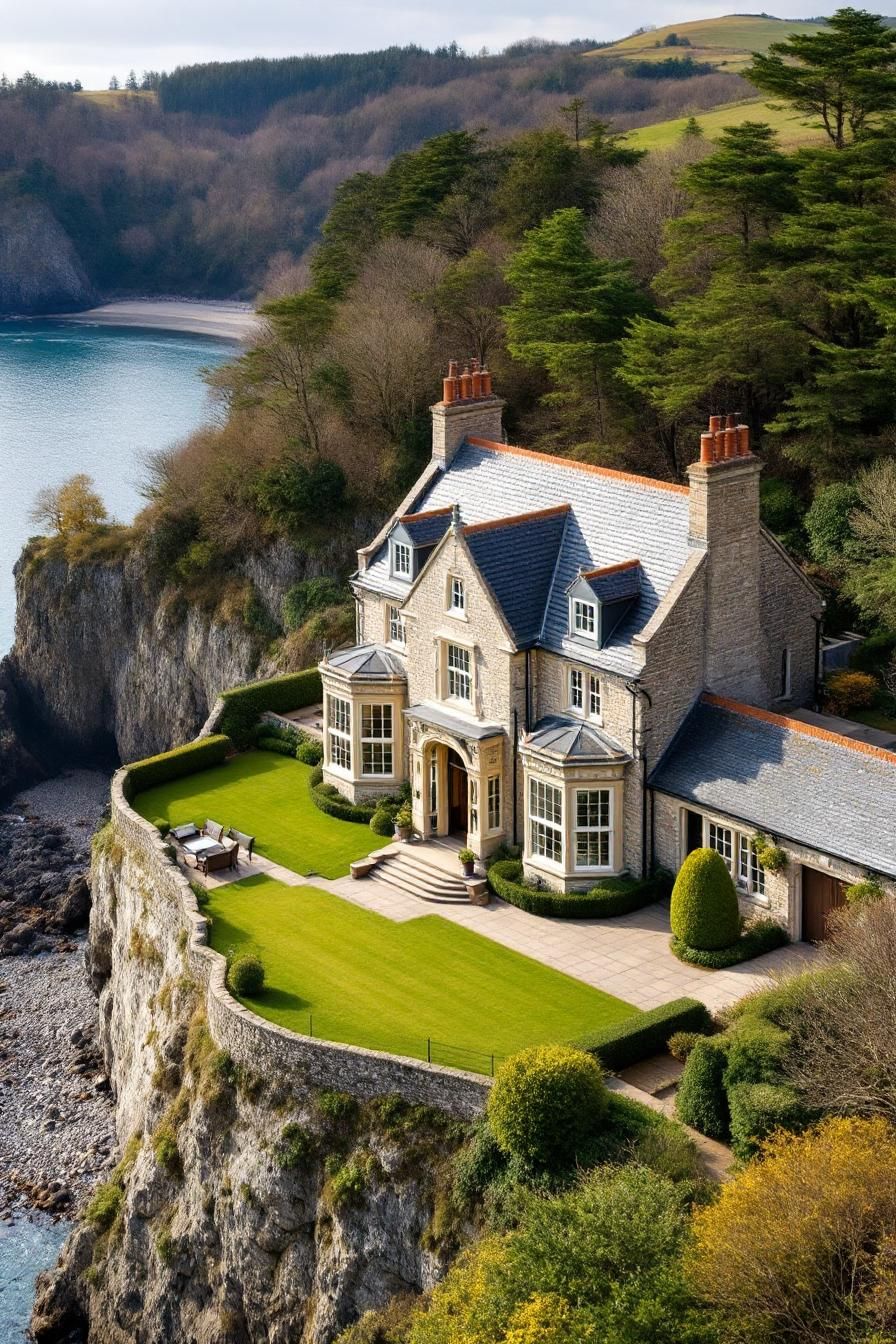 Cliffside Manor with Unmatched Ocean Views