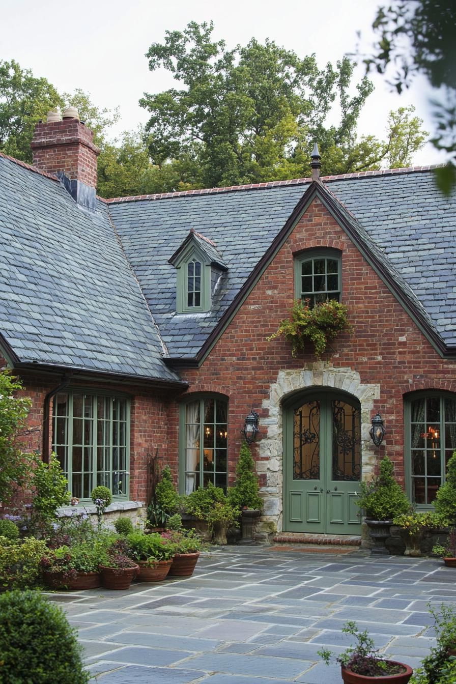 Red Brick Delight With Slate Cap