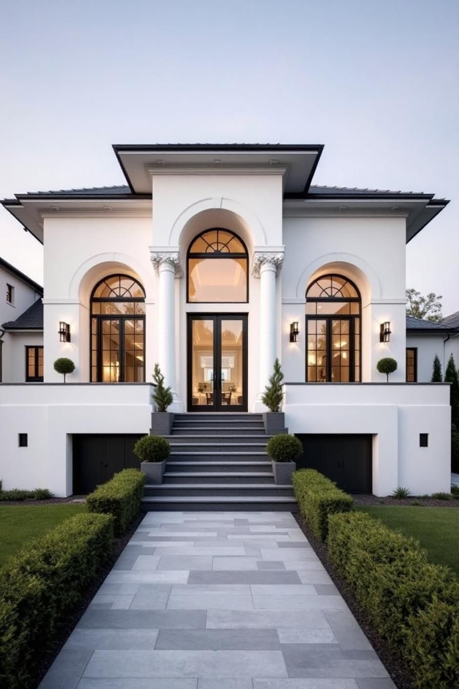 Stylish Entryway with Elegant Arches