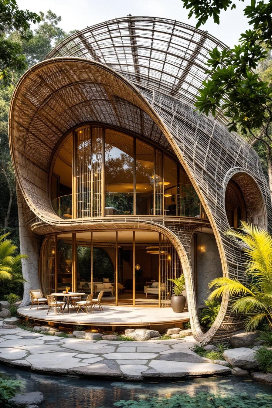 Bamboo Whirlwind: The Nature Curl Haven
