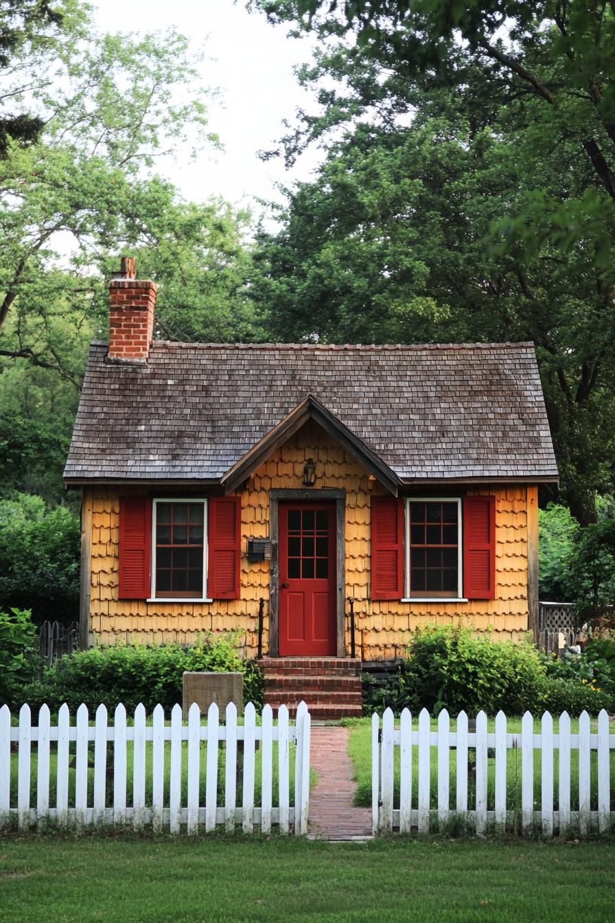Cheerful Red Accent Cottage