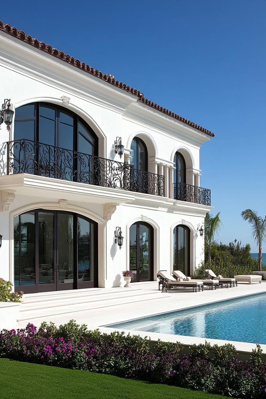 Mediterranean-style villa with a pool