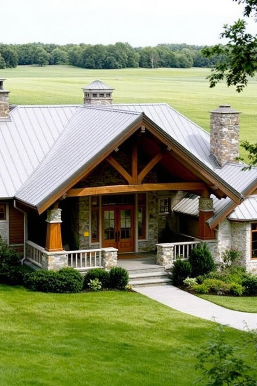 Stately Stone Haven with a Shiny Hat